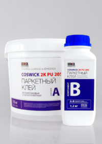 Паркетный клей полиуретановый двухкомпонентный Coswick PU 2K 205